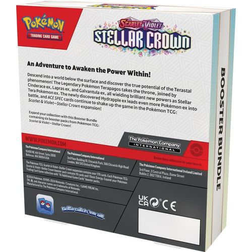POKÉMON TCG Scarlet & Violet: Stellar Crown Booster Bundle - (Following Stream)